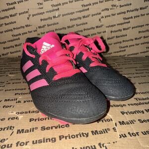 Girls Adidas Goletto VI FG Youth Soccer Cleats G26368 - Black, Pink Size 12k